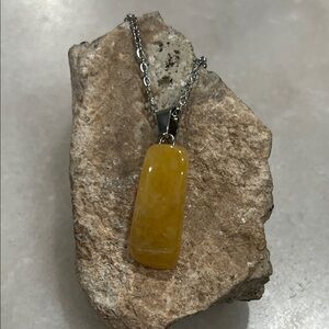 Yellow Aventurine Pendant Necklace